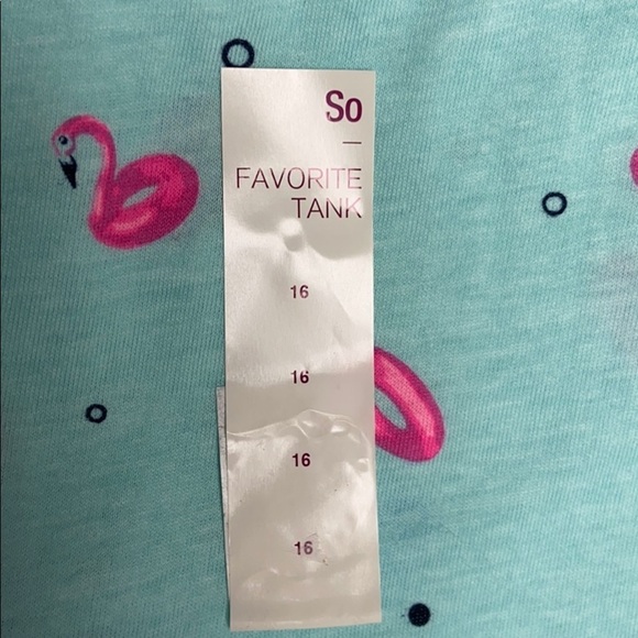 Girls Tank Top Size 16 NWT, mint green with colors - Picture 5 of 5